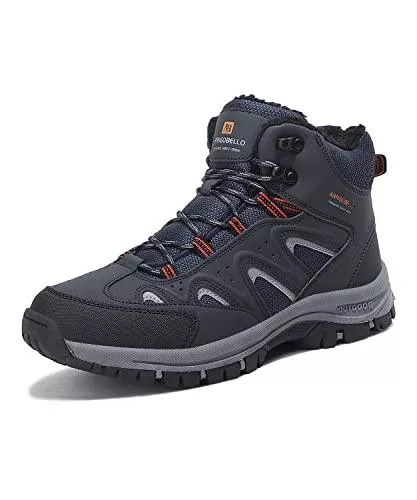 ARRIGO BELLO Stiefel ARRIGO BELLO Winterschuhe Herren Winterstiefel Warm Gefütterte Wanderschuhe Rutschfest Trekkingschuhe Wanderstiefel High-Top Stiefel Größe 41-46