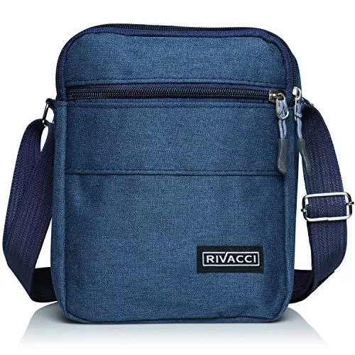 Rivacci Taschen & Rucksäcke Rivacci Umhängetasche Schultertasche für Herren, Damen und Jungen, Kuriertasche aus Canvas, Herrentasche für Tablet, Messenger Bag für Tägliches Leben Reise, Crossbody Shoulder bag Schlichtes