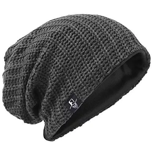 VECRY Hüte & Mützen VECRY Herren Slouchy Mütze Strickmützen Rasta Skull Cap Sommer Winter Sackmütze