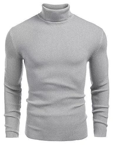 COOFANDY Pullover & Strickmode COOFANDY Herren Rollkragen Pullover Langarmshirt Feinstrick Sweater Rollkragen Freizeit Slim fit Basic Männer Pullover