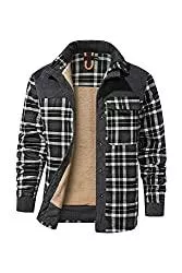 Mr.Stream Jacken Mr.Stream Herren Thermohemd Flanellhemd Winterjacke Fleecefutter schützendem Innenfutter Holzfällerhemd Arbeitshemd