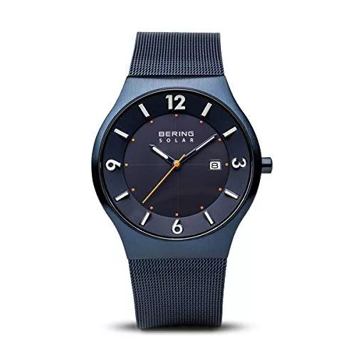 BERING Uhren Bering Herren Analog Solar Collection Armbanduhr mit Edelstahl Armband und Saphirglas