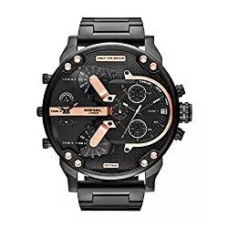 Diesel Uhren Diesel Herren Mr. Daddy Chronograph, 57 mm Gehäusegröße, Edelstahluhr