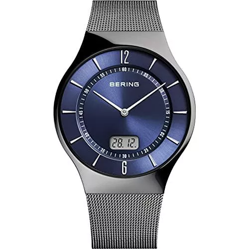 BERING Uhren Bering Herren Analog Radio Collection Armbanduhr mit Edelstahl Armband und Saphirglas