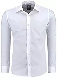 J'S FASHION Hemden J'S FASHION Herren-Hemd - Slim-Fit - Langarm-Hemd - Bügelleicht