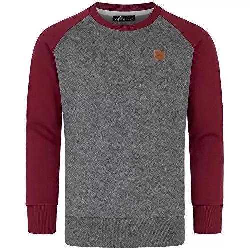 Amaci&amp;Sons Pullover & Strickmode Amaci&amp;Sons Herren Basic College Sweatjacke Pullover Hoodie Sweatshirt