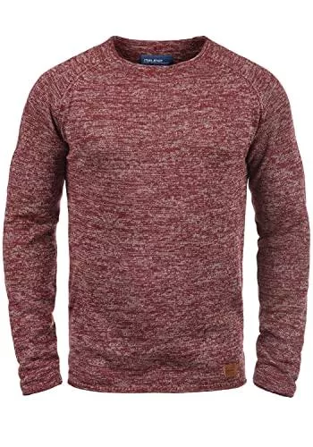 BLEND Pullover & Strickmode Blend BHDan Herren Strickpullover Feinstrick Pullover mit Rundhalsausschnitt