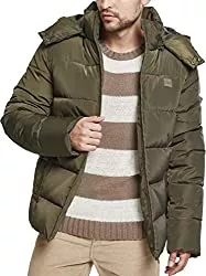 Urban Classics Jacken Urban Classics Herren Jacke Daunenjacke Hooded Puffer Jacket Winterjacke, Steppjacke gefüttert mit abnehmbarer Kapuze in vielen Farben, Größen S - 5XL