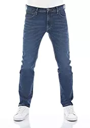 Lee Jeans Lee Herren Jeans Regular Fit Daren Zip Fly Hose Straight Jeanshose Baumwolle Denim Stretch Blue Schwarz Grau w30 w31 w32 w33 w34 w36 w38 w40 w42 w44