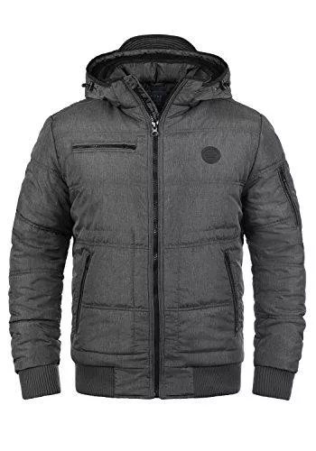 BLEND Jacken BLEND Boris Herren Winterjacke Steppjacke Jacke gefüttert mit Stehkragen und Abnehmbarer Gefütterter Kapuze wahlweise mit Teddy-Futter
