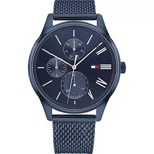 Tommy Hilfiger Uhren Besuche den Tommy Hilfiger-Store Tommy Hilfiger Herren Multi Zifferblatt Quarz Armbanduhr Damon mit Edelstahlarmband
