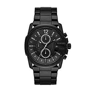 Diesel Uhren Diesel Herrenuhr Master Chief Chrono 3-Zeiger-Werk Edelstahl schwarz, DZ4180