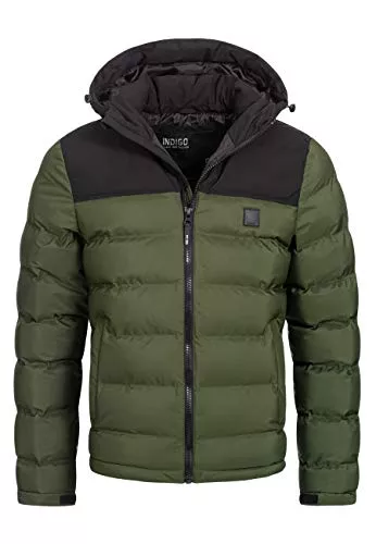 Indicode Jacken & Westen Indicode Herren Eberhardy Steppjacke in Daunenjacken-Optik | Winterjacke Übergangsjacke