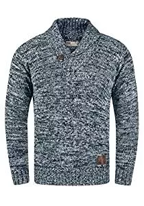 !Solid Pullover & Strickmode !Solid SDPhil Herren Pullover Strickpullover Grobstrick Pullover mit Schalkragen