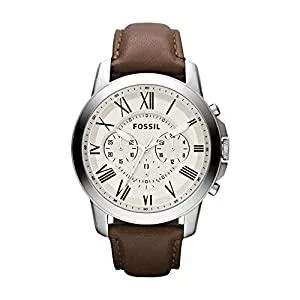 Fossil Uhren Fossil Herren Armbanduhr Uhr Chronograph Grant FS4735 Leder