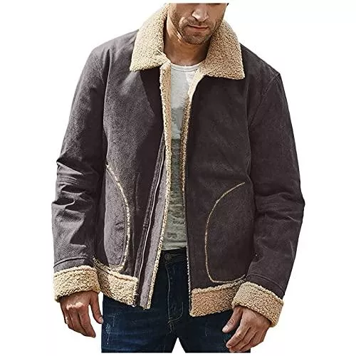 Generic Jacken Daunenmantel Gentelman Winddicht Winter Oversized Oberbekleidung Regular Fit Knopfleiste Oberbekleidung Gentelman Langen ärmeln Leicht Umlegekragen Datum Solid