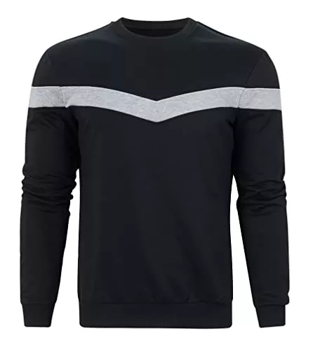 TUONROAD Pullover & Strickmode TUONROAD Sweatshirts Herren Unisex Crewneck Hoodie Sweater Herbst Winter Lässig Langarmshirts Arbeits Pullover M-XXL