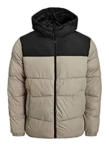 JACK & JONES Jacken JACK & JONES Male Wattierte Jacke Kapuze Nylon