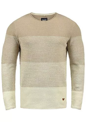 Blend Pullover & Strickmode Blend BHBenno Herren Strickpullover Feinstrick Pullover mit Rundhalsausschnitt
