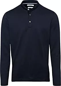 BRAX Pullover & Strickmode BRAX Herren Style Pollux Stehkragen Shirt in Sportivem Styling Pullover