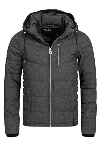 Indicode Jacken Indicode Herren Circus Steppjacke in Daunenjacken-Optik | Winterjacke Übergangsjacke