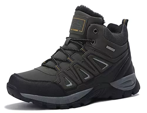 ARRIGO BELLO Stiefel ARRIGO BELLO Winterschuhe Herren Winterstiefel Wanderstiefel Trekking Stiefel Gefüttert Warm Rutschfeste Boot Größe 41-46