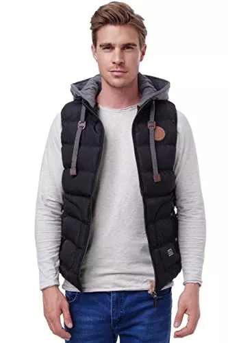BLACKROCK Westen BLACKROCK Herren Outdoor-Weste - Slim-Fit - Abnehmbare Kapuze und Stehkragen - Moderne Stepp-Weste