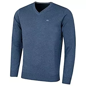 Calvin Klein Pullover & Strickmode Calvin Klein Herren V-Ausschnitt Soft Cotton Easy Care Pullover