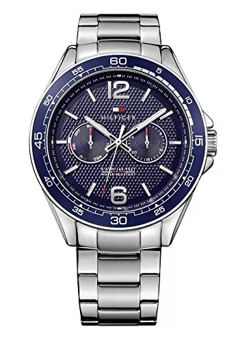 Tommy Hilfiger Uhren Tommy Hilfiger Multi Zifferblatt Quarz Uhr für Herren mit Edelstahlarmband Edelstahlarmband - 1791366