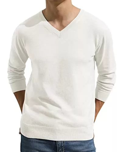 Hisir Pullover & Strickmode Hisir Pullover Herren Strickpullover V Pulli Männer Bequem Warmer Winter Pullover für Männer