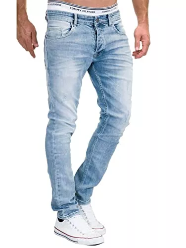 MERISH Jeans MERISH Jeans Herren Destroyed Hose Jeanshose Männer Slim Fit Stretch Denim 2081-1001
