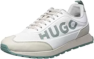 HUGO Sneaker & Sportschuhe HUGO Herren Icelin Runn Logo-Sneakers aus offenem Mesh und gummiertem Kunstleder Größe