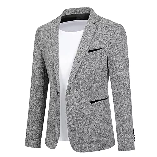 Allthemen Blazer Allthemen Herren Sakko Sportlich Slim Fit Blazer Männer Modern Freizeit Jacke Business Anzugjacke