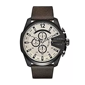 Diesel Uhren Diesel Herren Mega Chief Chronograph, 51 mm Gehäusegröße, Edelstahluhr