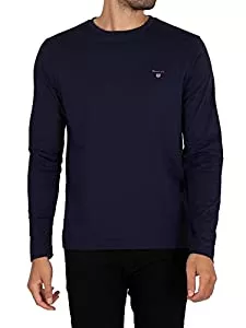 GANT Langarmshirts GANT Herren Langarmshirt SOLID LS T-SHIRT