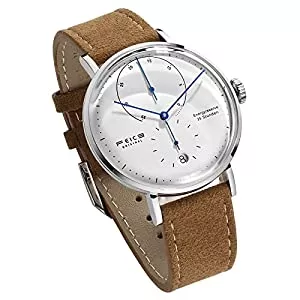 FEICE Uhren FEICE Armbanduhr Herren Analog Mechanisch Uhr Automatikwerk mit Gewölbtes Glas Kalender Bauhaus Ø42mm - FM202