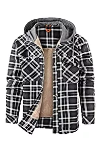 Mr.Stream Jacken Mr.Stream Herren Thermohemd Flanellhemd Winterjacke Fleecefutter schützendem Innenfutter Holzfällerhemd Arbeitshemd