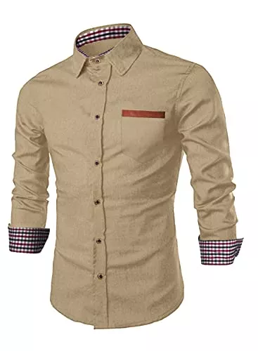 Meilicloth Hemden Meilicloth Jeanshemd Herren Cowboy-Style Langarmhemd Denim Shirt Freizeithemd männer Business Casual Western Kent-Kragen