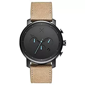 MVMT Uhren MVMT Analog Quarzuhr für Herren mit Beiges Lederarmband - D-MC01GML