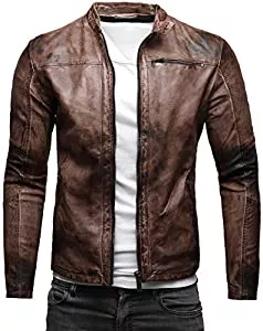 Crone Jacken Crone Epic Herren Lederjacke Cleane Leichte Basic Jacke aus weichem Schafs-Leder