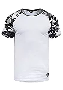 !Solid T-Shirts !Solid SDCahil Herren T-Shirt Kurzarm Shirt mit Rundhalsausschnitt und Camouflage-Muster