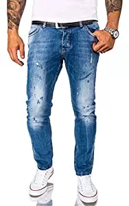 Rock Creek Jeans Rock Creek Designer Herren Jeans Hose Stretch Jeanshose Basic Slim Fit W29-W40 M21