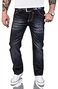 Rock Creek Jeans Rock Creek Herren Designer Jeans Wachsbeschichtung Coated Stonewash RC-2064