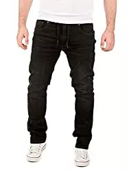 WOTEGA Jeans WOTEGA Herren Jeans Noah - Sweathose in Jeansoptik - Männer Jogg-Jeans Slim