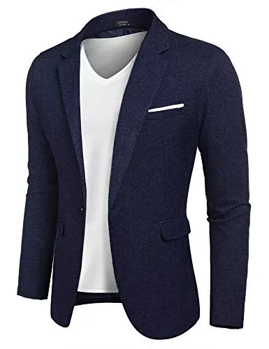 COOFANDY Blazer COOFANDY Herren Sakko Sportlich Freizeit Blazer Regular Fit Anzug Lässig