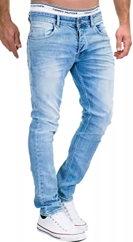 MERISH Jeans MERISH Jeans Herren Slim Fit Stretch Jeanshose Designer Hose Denim 9148-2100