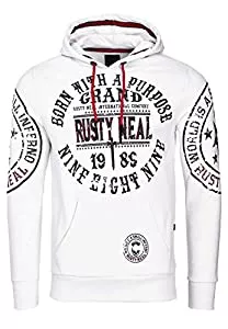 Rusty Neal Kapuzenpullover Rusty Neal Sweatshirt Herren Kapuzenpullover Langarm Sweater Kapuzen Hoodie Streetwear 078