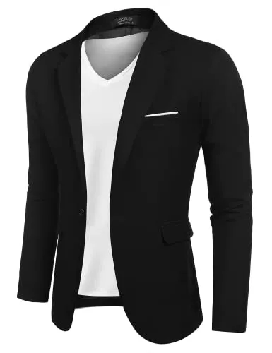 COOFANDY Blazer COOFANDY Herren Sakko Sportlich Freizeit Blazer Regular Fit Anzug Lässig