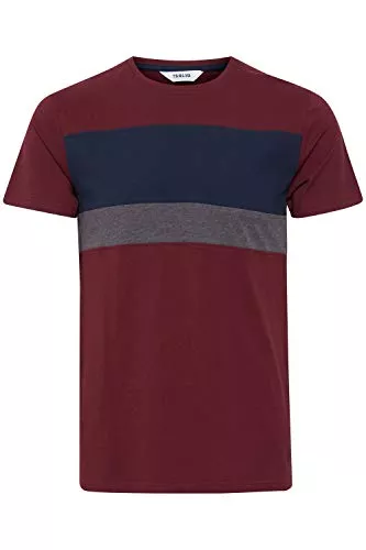 !Solid T-Shirts !Solid SDSascha Herren T-Shirt Kurzarm Shirt mit Streifen und Rundhalsausschnitt