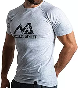 Natural Athlet T-Shirts Natural Athlet Slim-Fit Fitness Tshirt für Herren - Langes schnelltrocknendes Gym T-Shirt - Bodybuilding, Krafttaining und Sport
